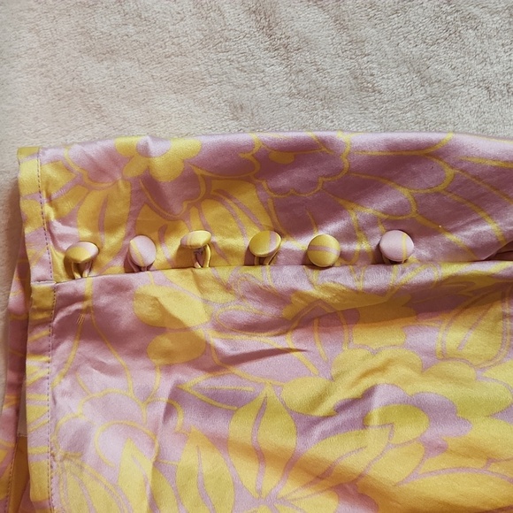 Sentier lilac and yellow floral print skirt - Picture 2 of 8